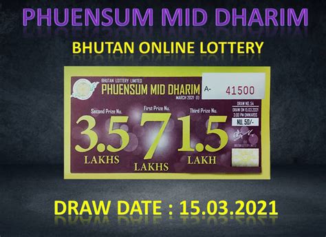 phuensum mid dharim lottery result today 2023 winner|Lottery Results .
